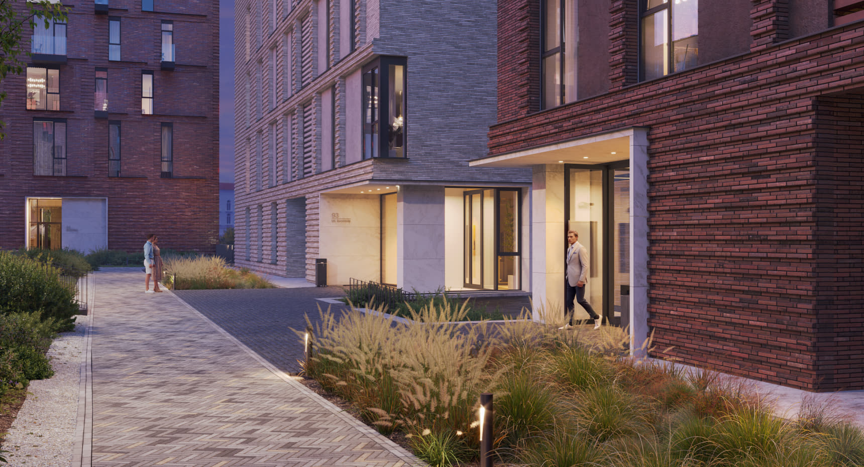 Один подъезд, отделанный премиальными керамогранитом и декоративной штукатуркой, с дизайнерскими декором и мебелью. А лифт отвезет от квартиры прямо в паркинг.