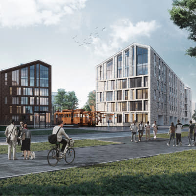 Также в застройке мы воссоздадим здание, которое использовалось для мойки трамваев и троллейбусов. Теперь это будет ресторан