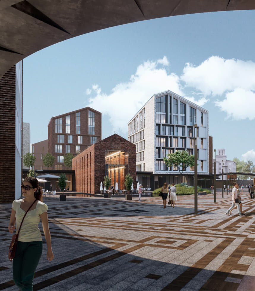 Также в застройке мы воссоздадим здание, которое использовалось для мойки трамваев и троллейбусов. Теперь это будет ресторан